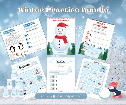 Winter 3-Week Practice Bundle | Practice Success for Home or with a Teacher