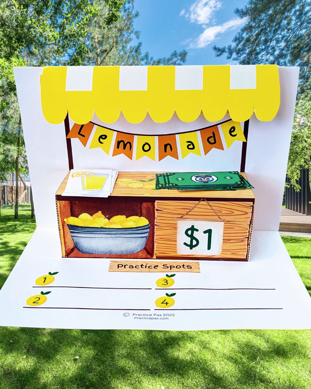 Lemonade Stand Music Practice Activity