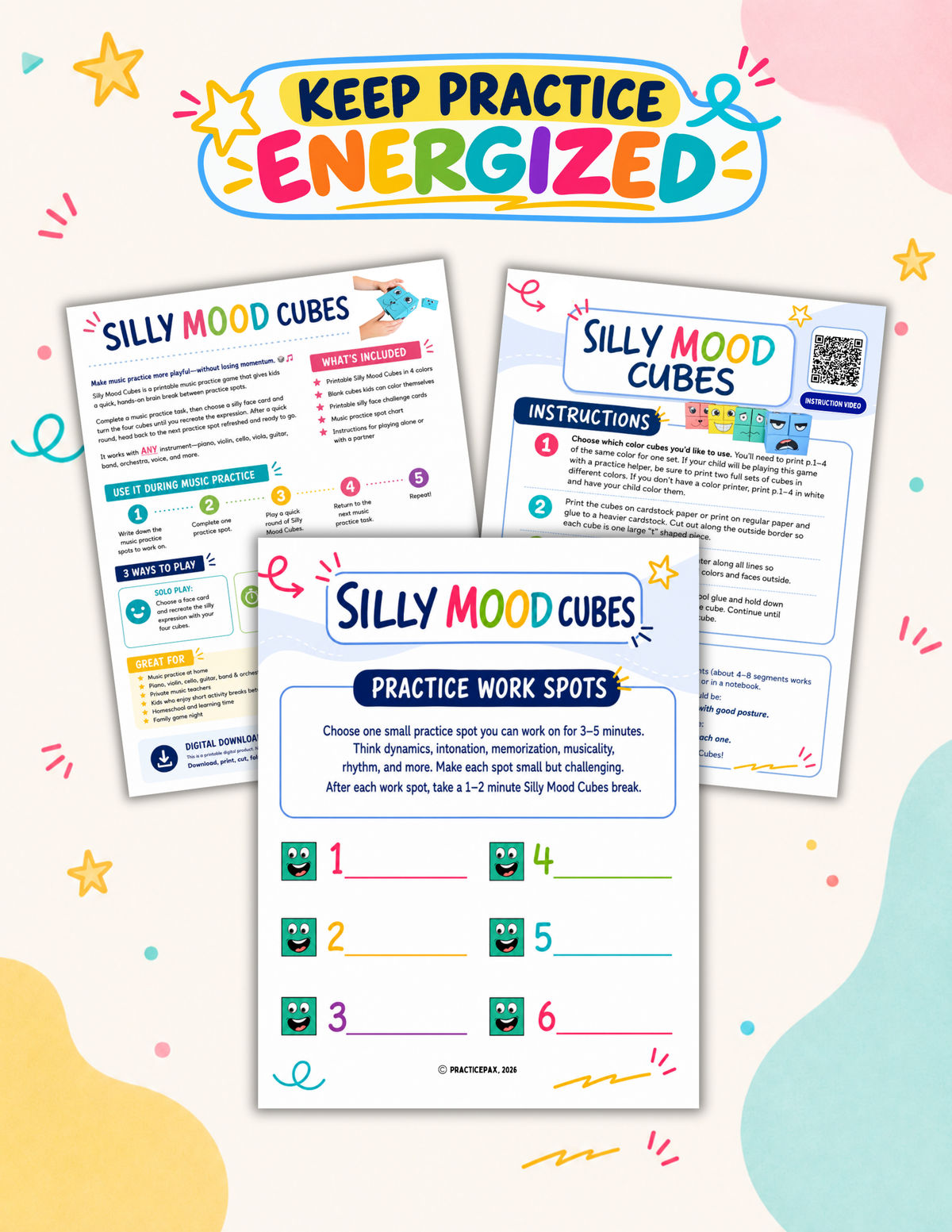 Silly Mood Cubes