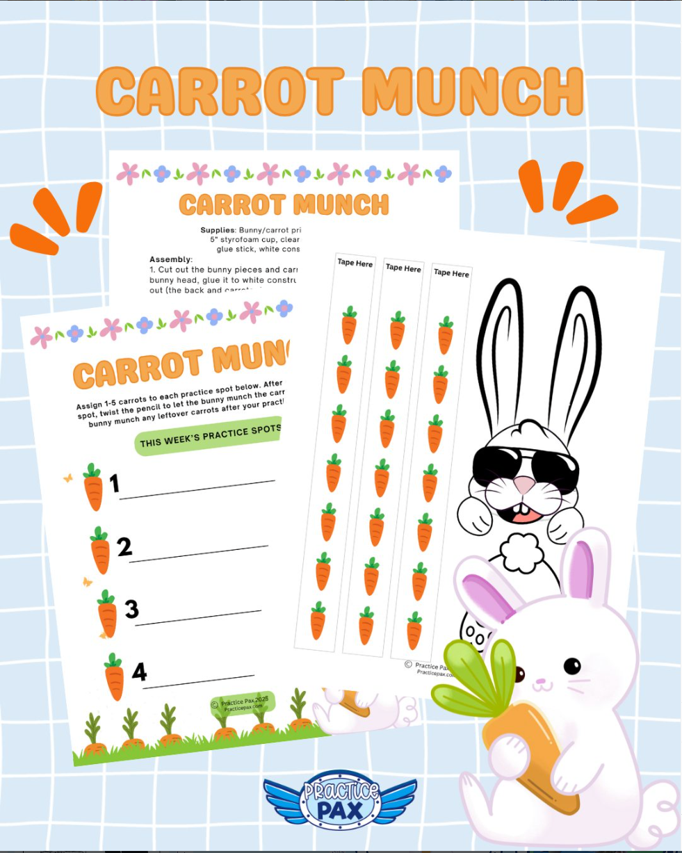 Spring Bunny Carrot Munch Activity - Digital Download