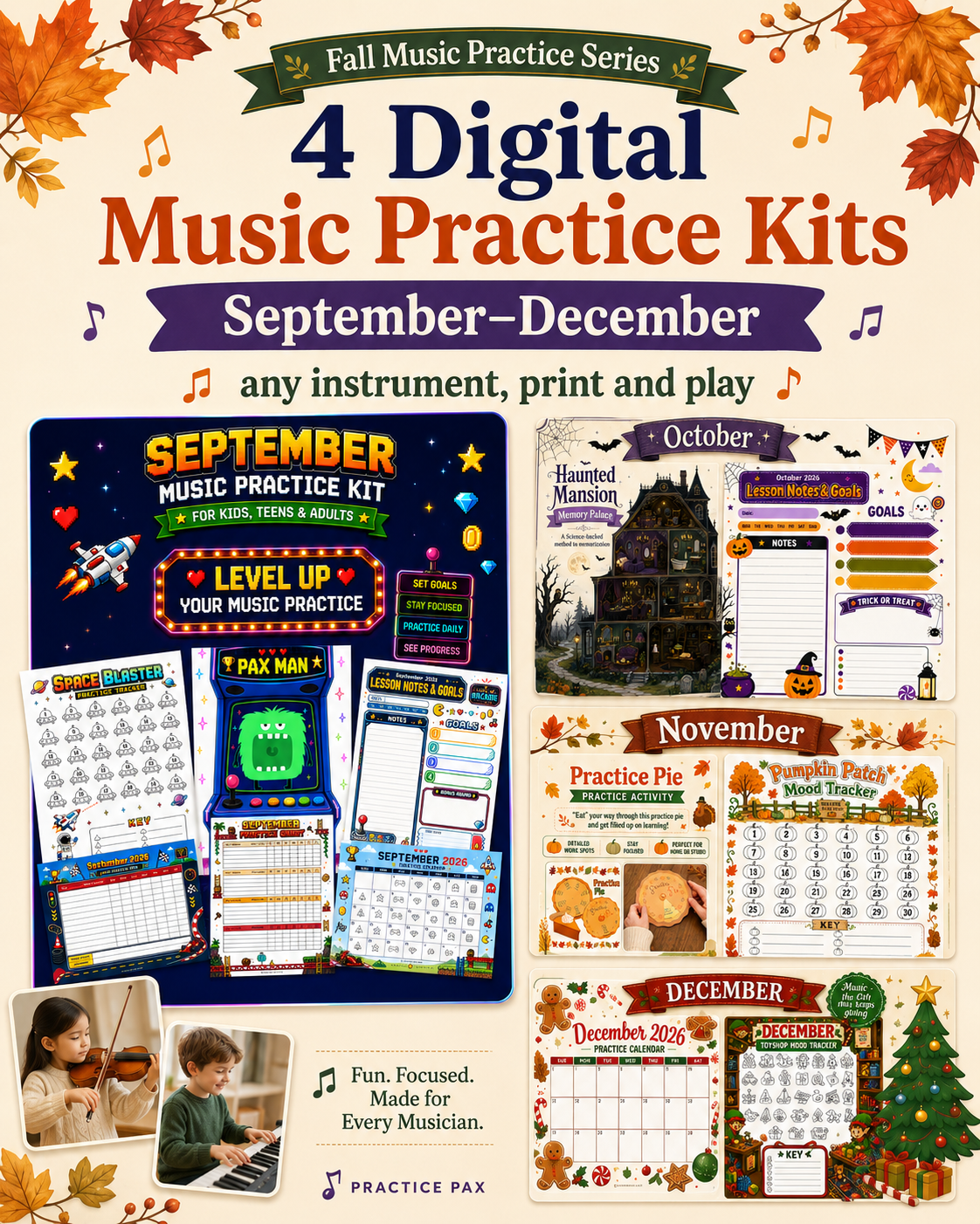 4-Month Fall Music Practice Series