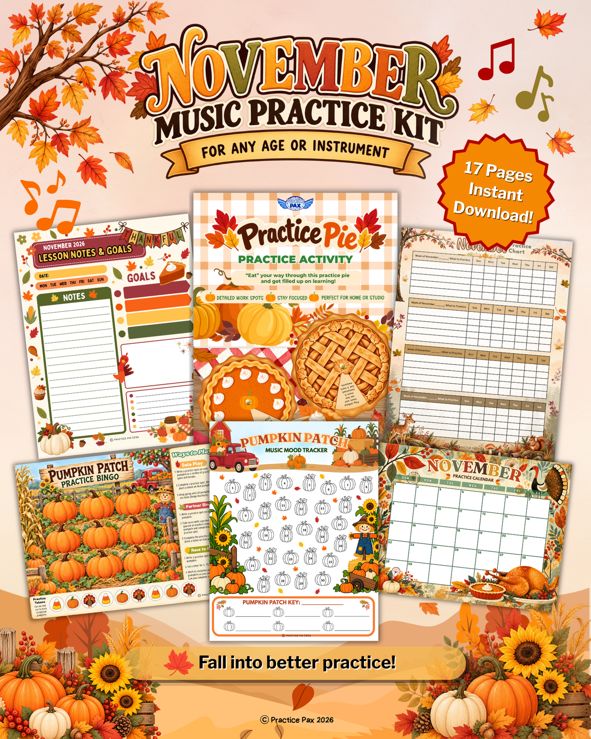 2-Month Holiday Music Practice Bundle
