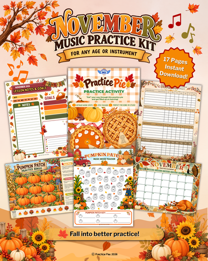 2-Month Holiday Music Practice Bundle