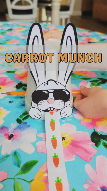 Spring Bunny Carrot Munch Activity - Digital Download